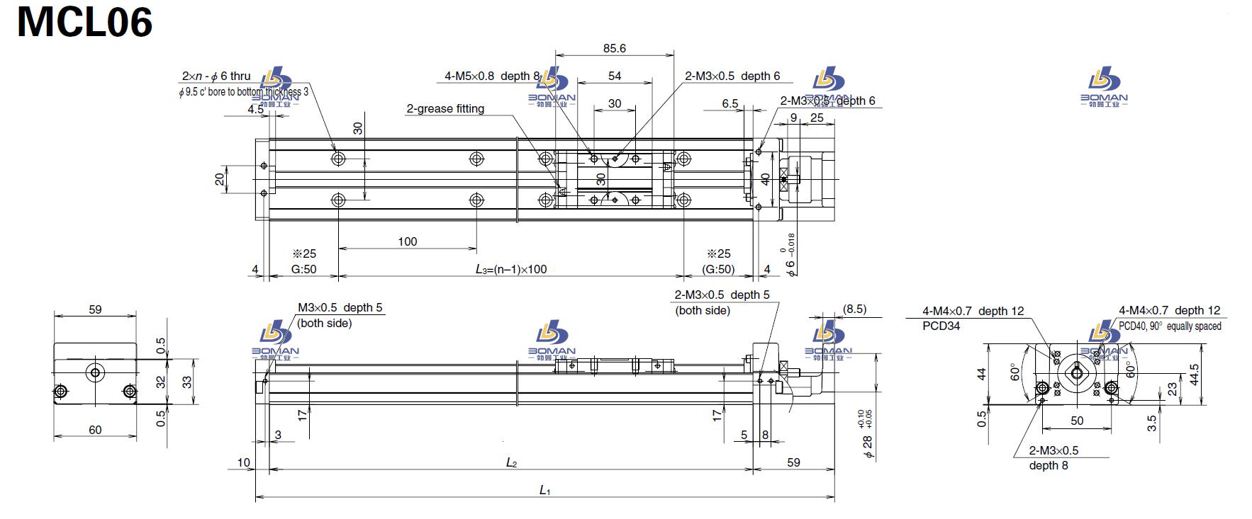 MCL06050H10K-NSK直线模组